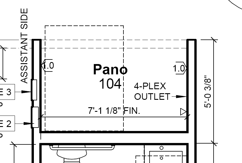 floor plan of dental office