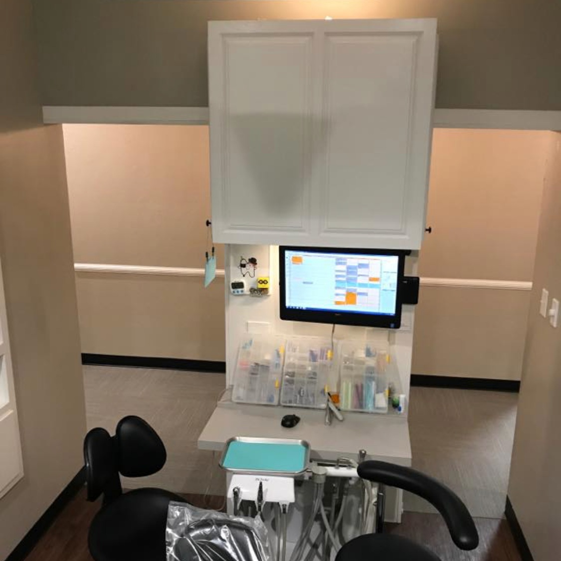 cabinet in dental office